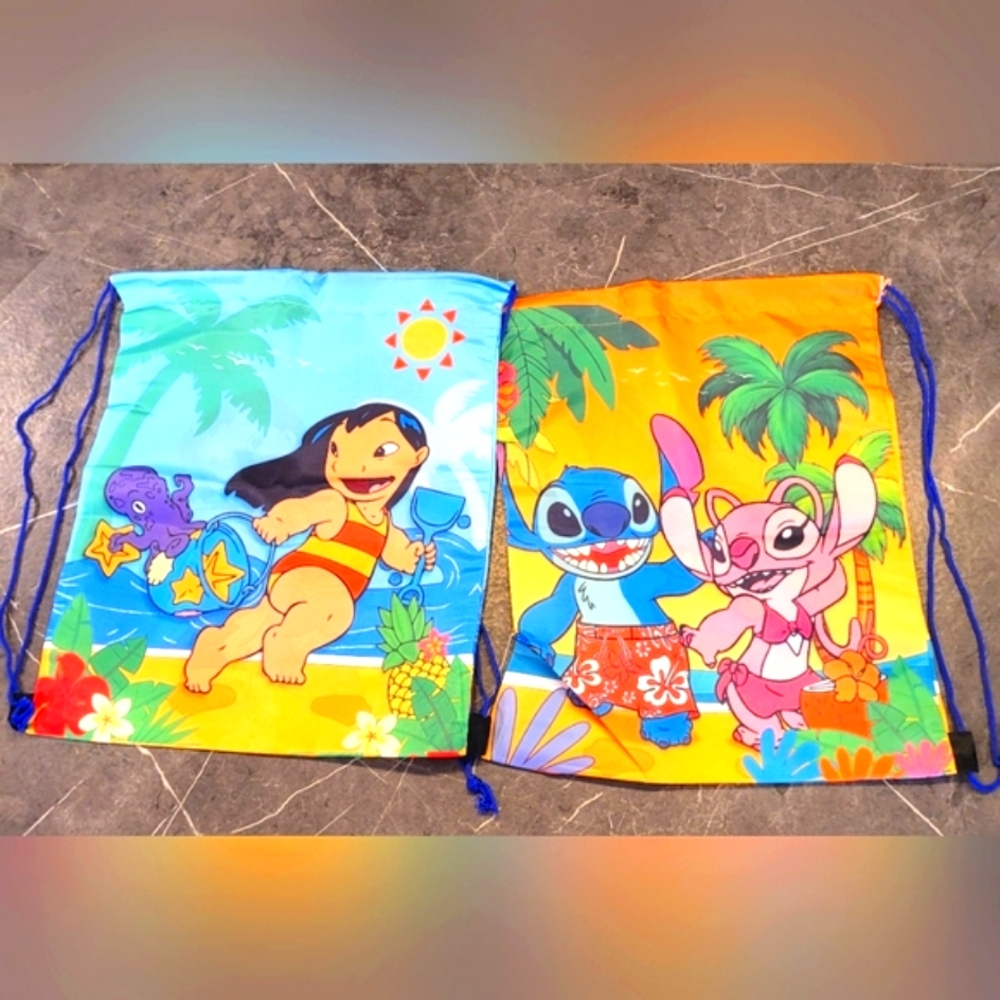 ✨️Colorful ✨️Stitch Drawstring Bags 1/$15 Or 11/ $45 - Picture 3 of 7
